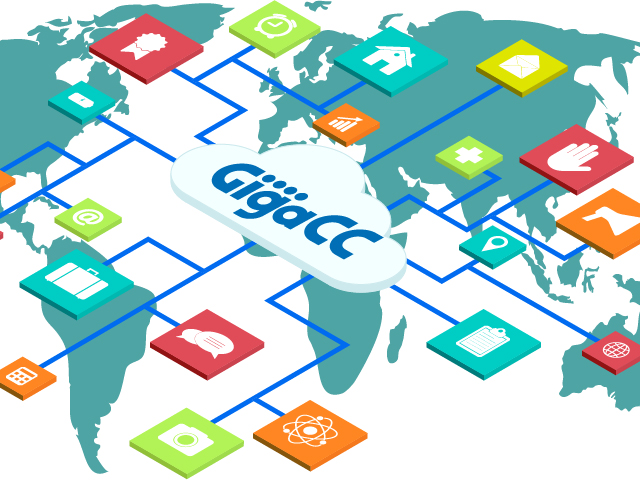 2002年サービス開始の主力サービス「GigaCC」は、実績トップクラスの企業間ファイル共有・転送サービスだ
