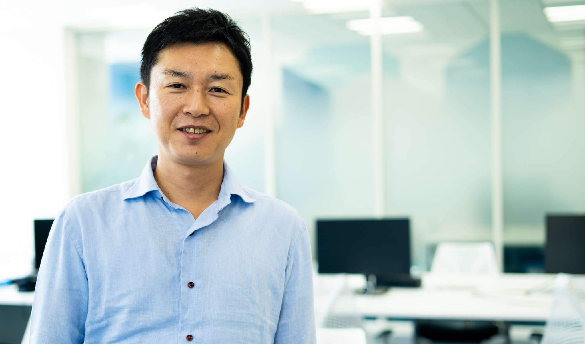 代表取締役社長　鈴木 伸明 氏
ベルリッツ・ジャパンに在籍していたが、2012年7月にビズメイツを創業。