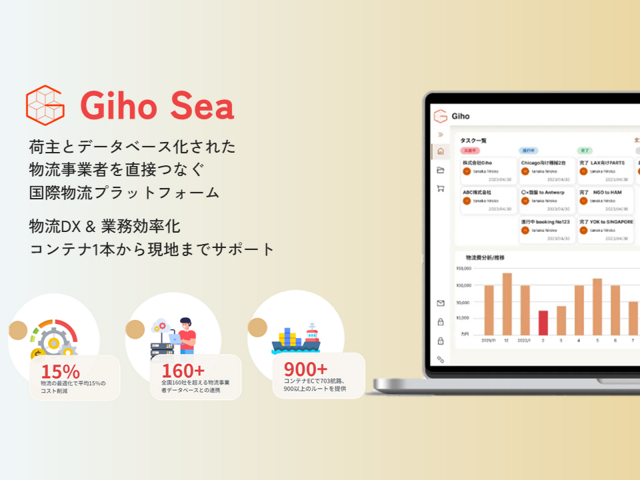 【物流経験者求む！】国際物流デジタルプラットフォームで変革を！SaaS型自社サービス『Giho』のエンタープライズセールス募集！/組織・チーム作りに興味ある方大歓迎